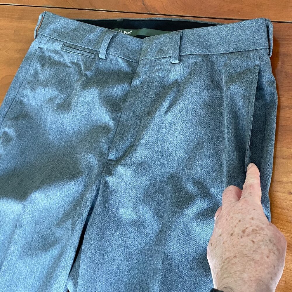Men's 100% Cotton L. L. Bean Standard Fit Trousers Size 32 - Picture 8 of 12